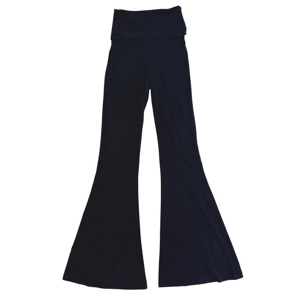 Offline by Aerie OG Original Super Flare Leggings Black Foldover XS Long
